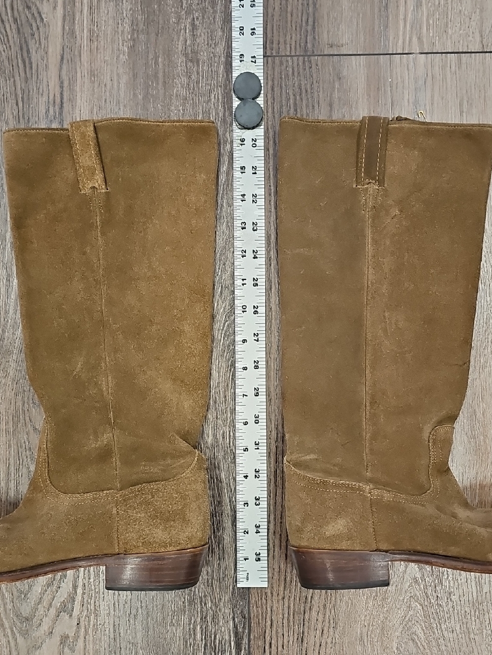 Frye, Cowgirl, Classic, Rodeo, Stagecoach, Tan, Suede, Boots, Women's, Summer